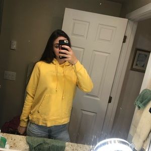 Yellow hoodie